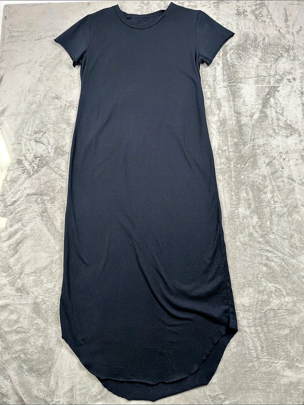 NEW Frank & Eileen L 100% Cotton Navy Blue Midi Maxi‎ Dress
